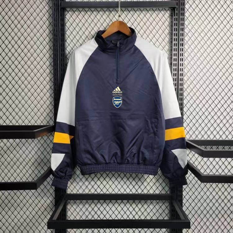 2023 Arsenal CasuaI Windbreaker(Navy-blue)Soccer Jersey AAA fan-grade