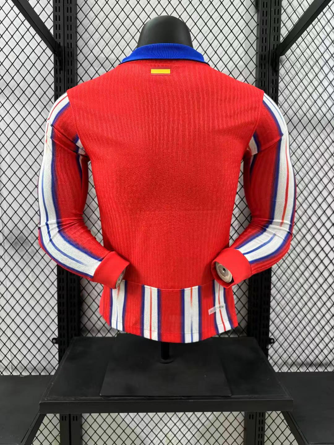2024/2025 Player Version Atletico Madrid Home Long Sleeve AAA fan-grade — view 2