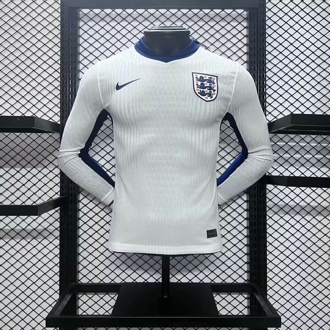 2024-2025 Player Version England Home Long Sleeves Football Shirt — main view