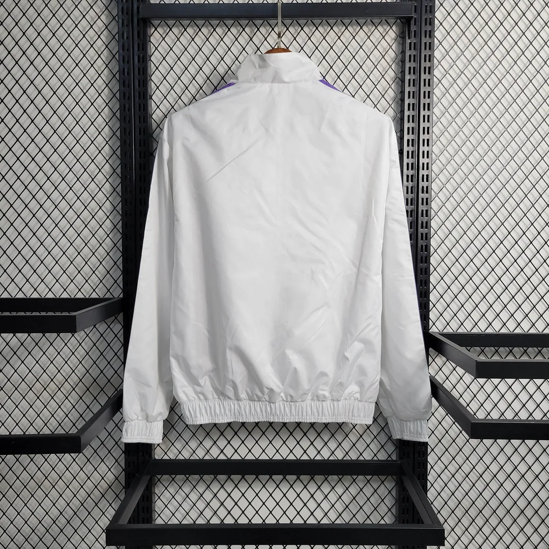 2023/2024 Real Madrid Wendbare Windjacke Weiß — view 3