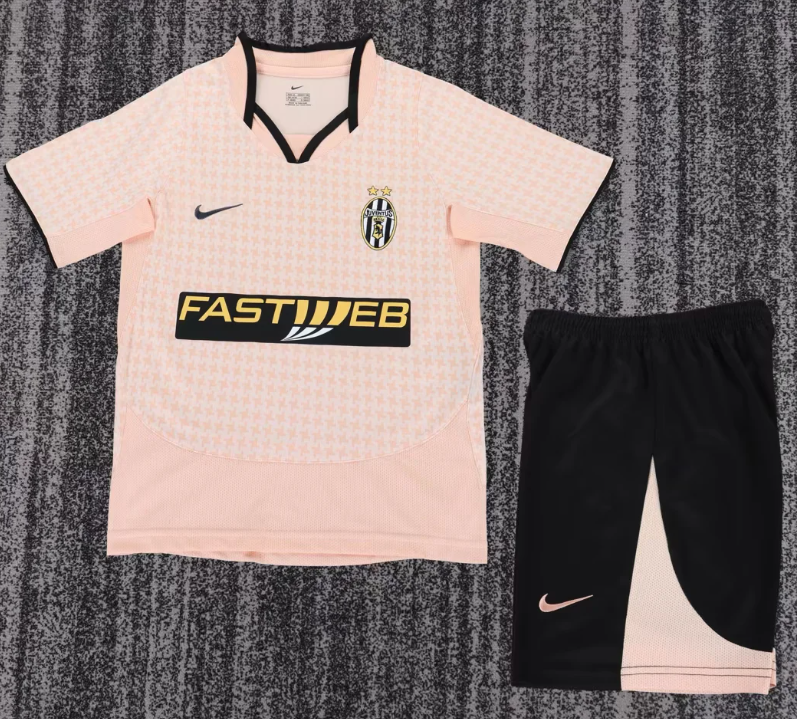 2003/2004 レトロ Juventus アウェイ フットボール ジャージ 1:1 タイ品質 キッズサイズ