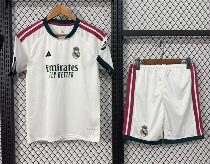 2026/2027 Real Madrid Camisa de Futebol Principal 1:1 Qualidade Tailandesa Tamanho Infantil