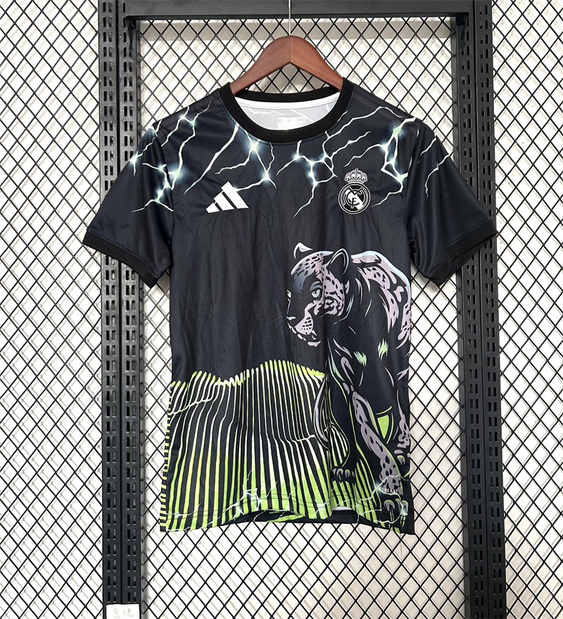 2024/2025 Real Madrid Leopard Special Edition Jersey Green AAA fan-grade