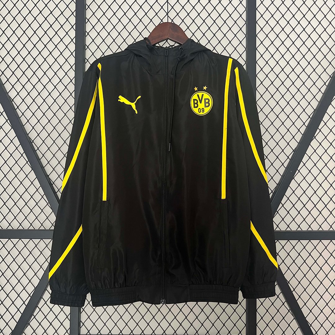 2024/2025 Dortmund Windbreaker Black Football Shirt AAA fan-grade Set — main view