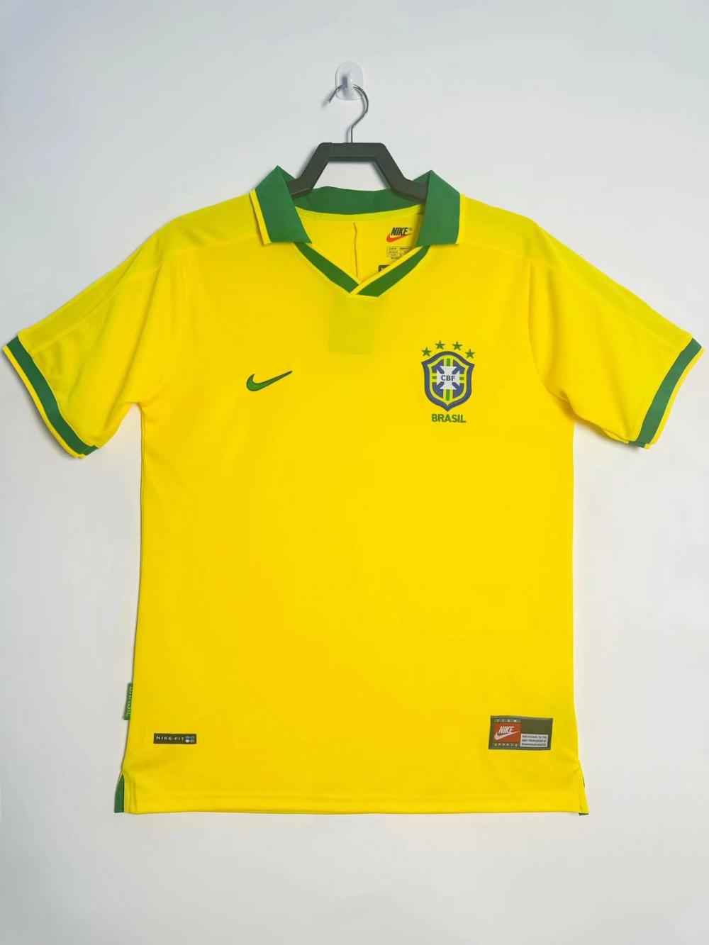 1997 Retro Brazil Soccer Jersey Home AAA fan-grade — main view