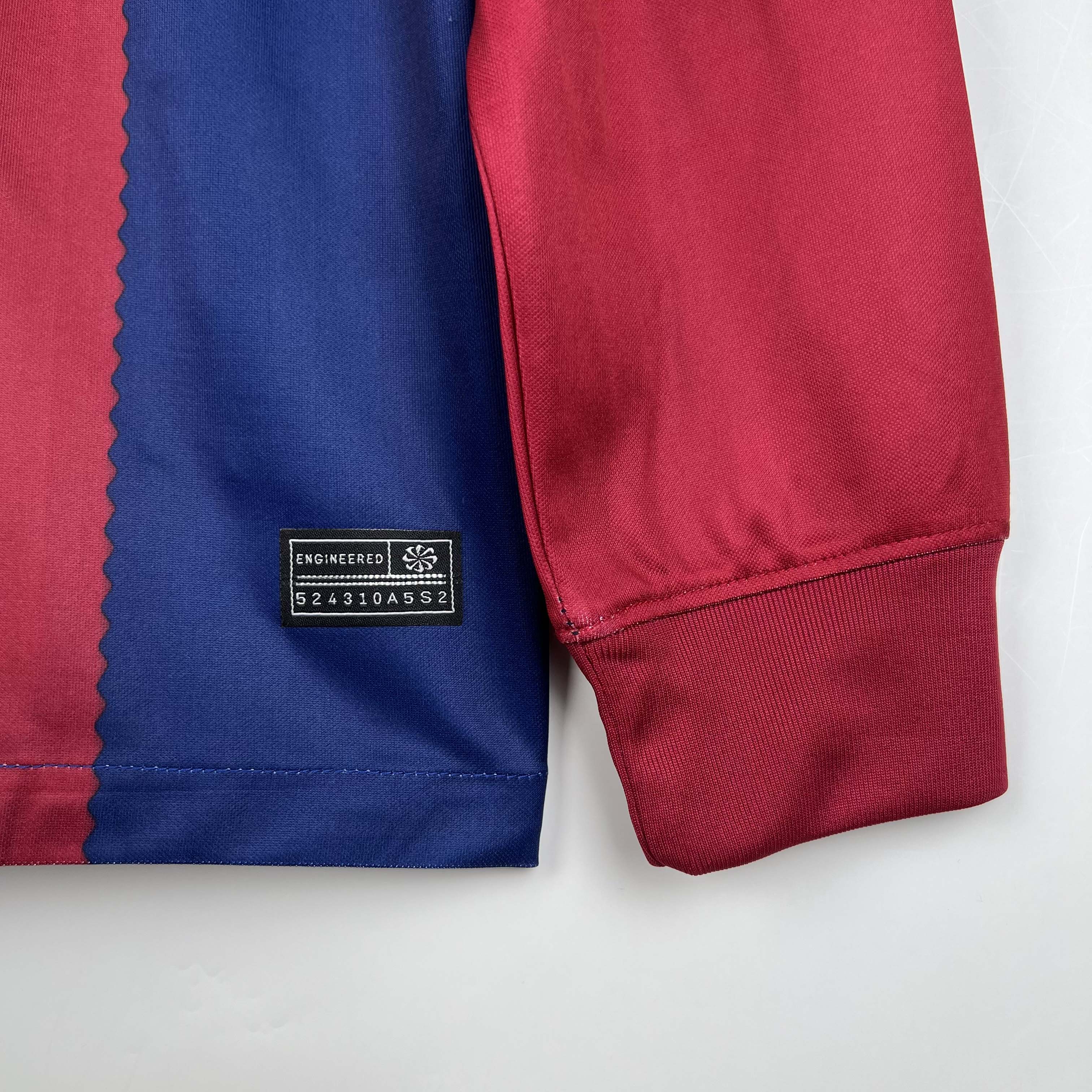 2023/2024 Long Sleeve Barcelona Home AAA fan-grade — view 8