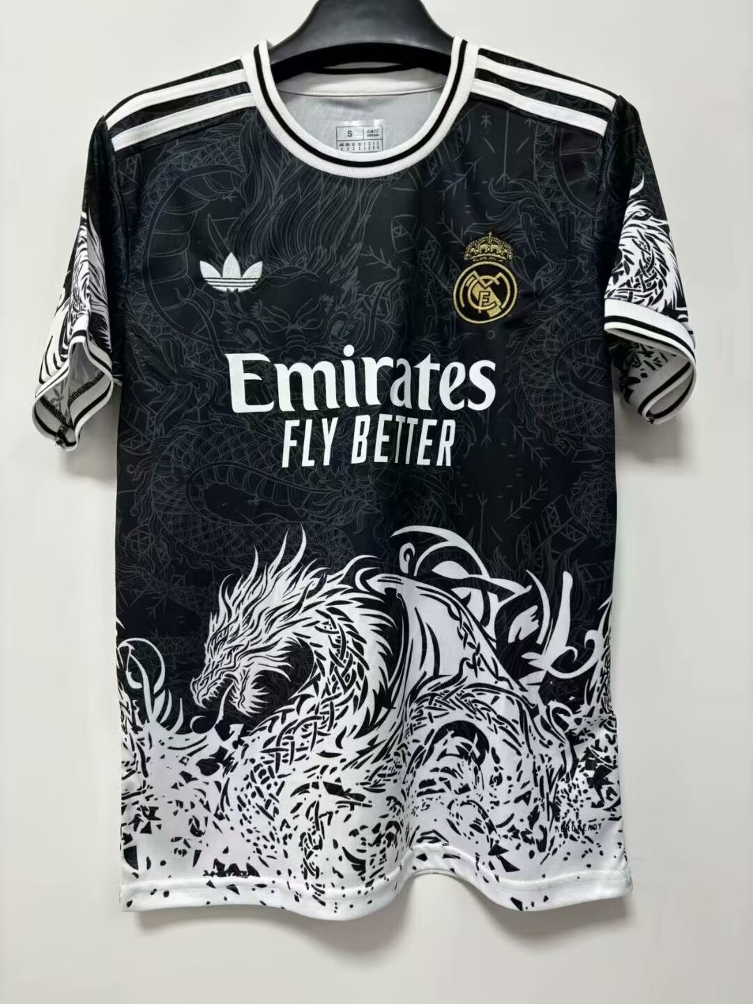 2025/2026 Camiseta Cuello Redondo Dragón Blanco Real Madrid Calidad Tailandesa