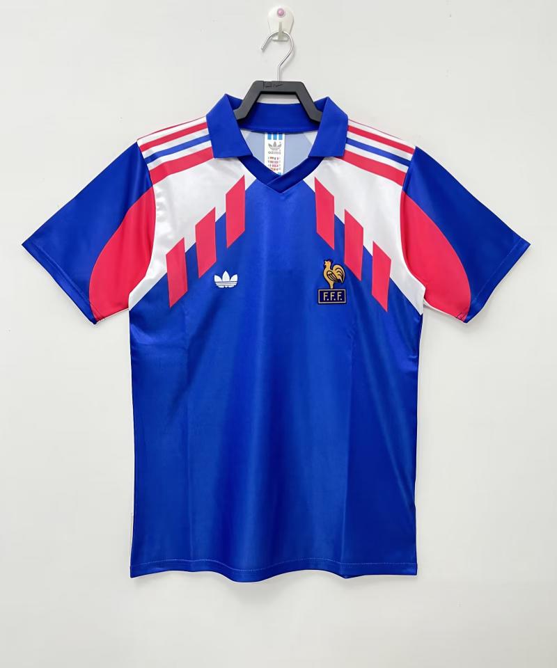 1990 Retro France Home Football Shirt AAA fan-grade — main view
