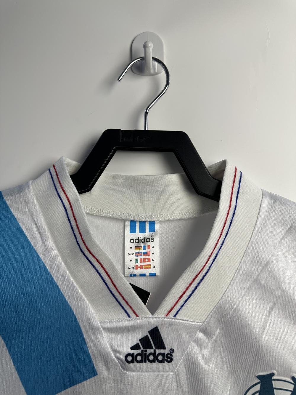 1992-1993 Retro Olympique de Marseille Home Football Jersey AAA fan-grade — view 3