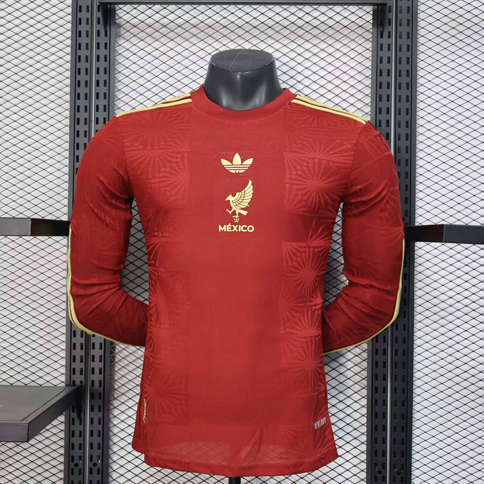 2025/2026 Player Version Long Sleeve Mexico National Special Edition Red Football Shirt AAA fan-grade