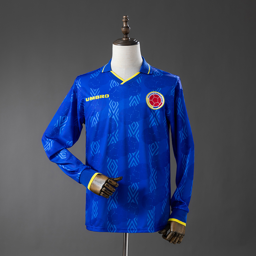 1994 Retro Colombia Away Long-sleeved Jersey AAA fan-grade