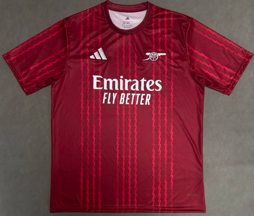 Camisa de Futebol Arsenal Treino 02 2025/2026 Qualidade Tailandesa