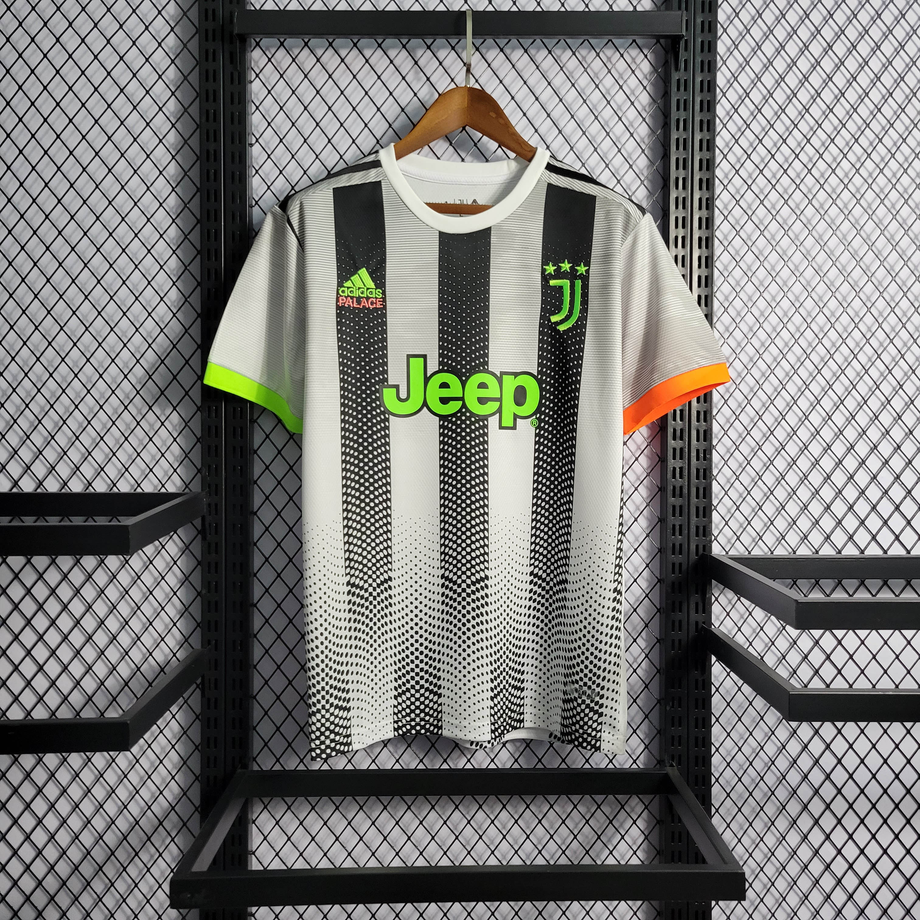 2019/2020 Rétro Maillot Édition Commune Juventus Rayures Noires et Blanches Qualité Thaï