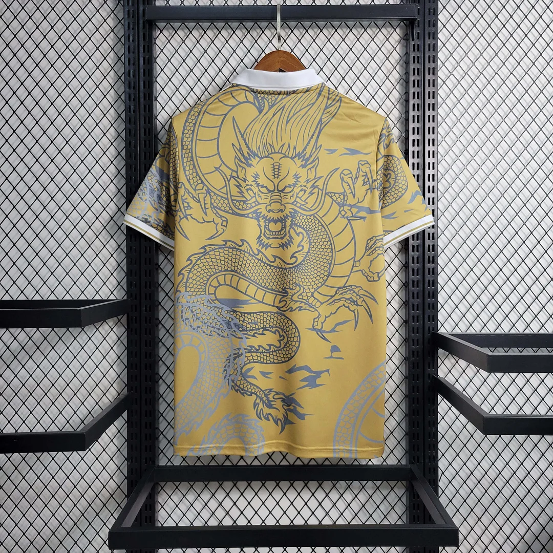 2023/2024 Real Madrid Chinese Gold Dragon Football Shirt — view 2