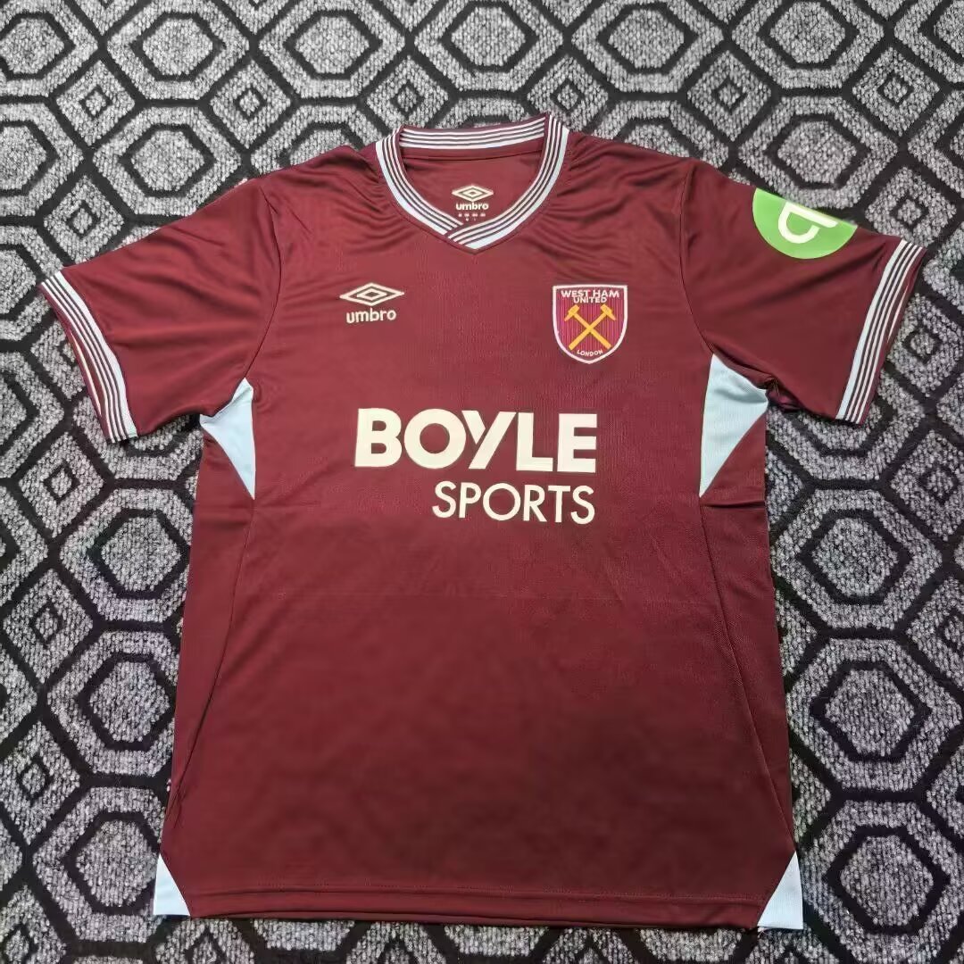 2025/2026 West Ham United Home Football Jersey AAA fan-grade
