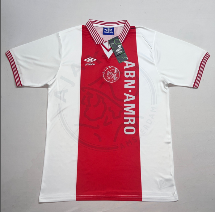 1995-1996 Retro Ajax Home Football Shirt 1:1 Thai Quality