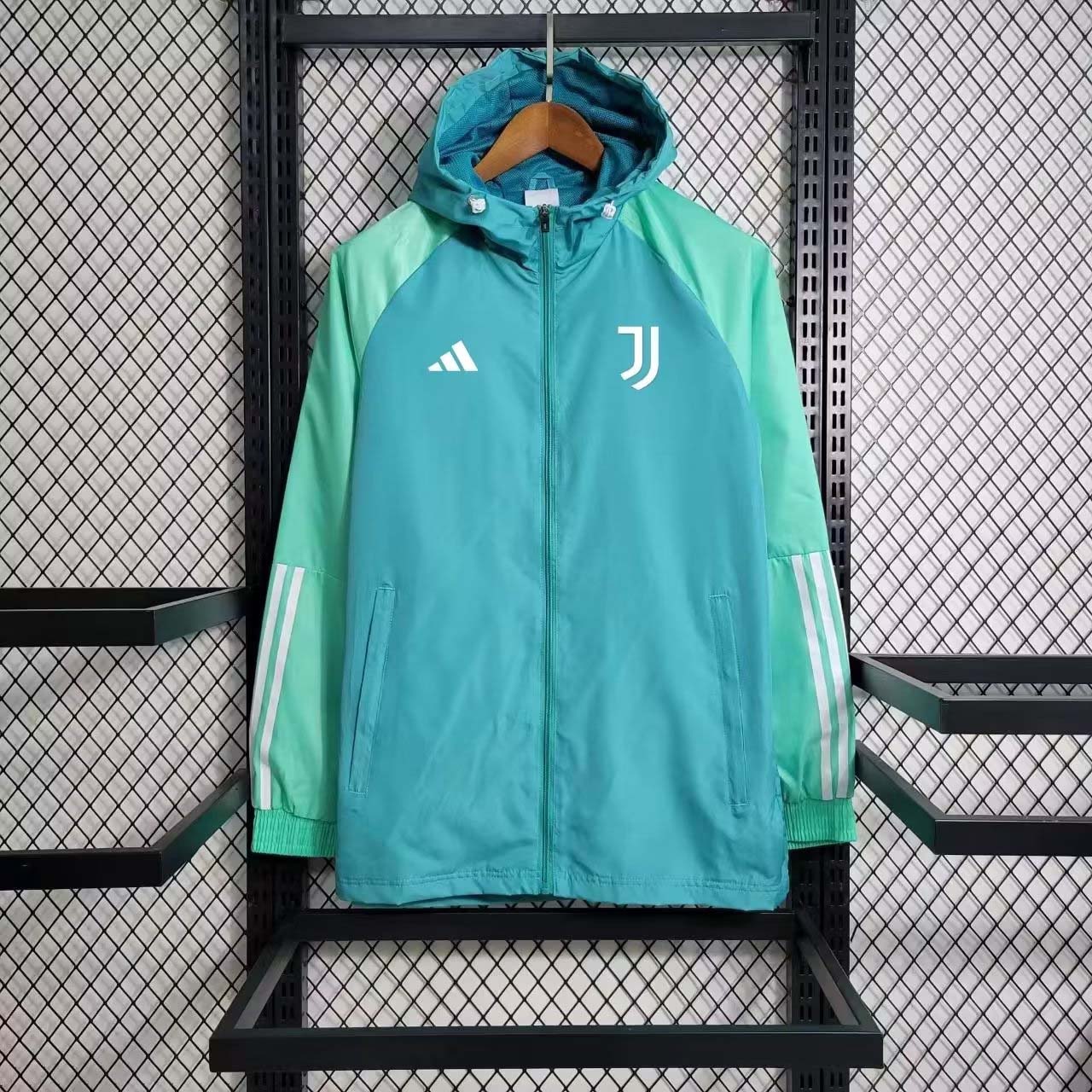2023/2024 Juventus Windbreaker Light green Edge — main view