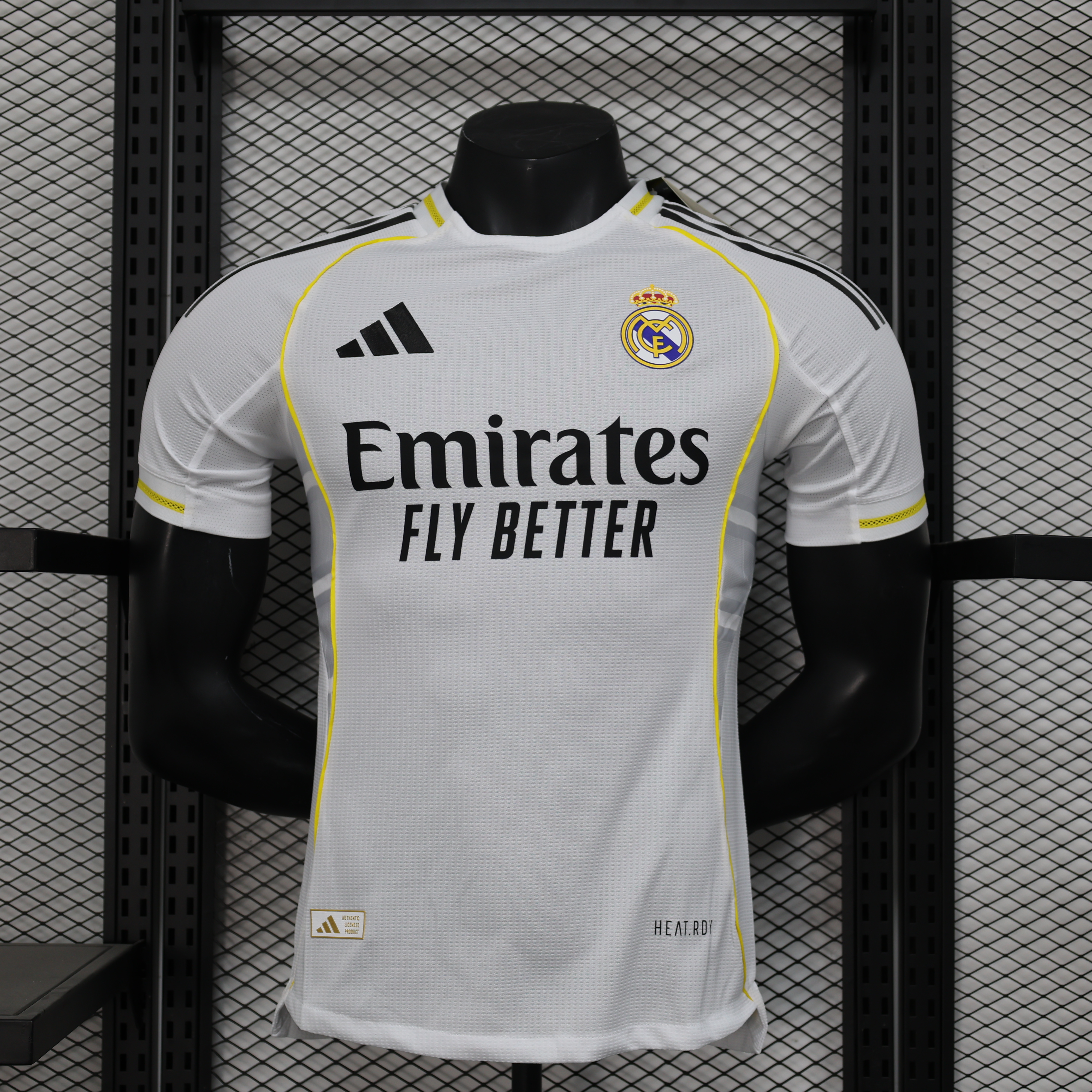 2025/2026 Player Version Real Madrid Home Football Jersey AAA fan-grade — main view