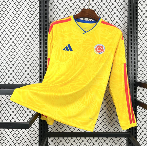 2026 Manga Longa Colômbia Seleção Nacional Camisa Principal AAA qualidade fã