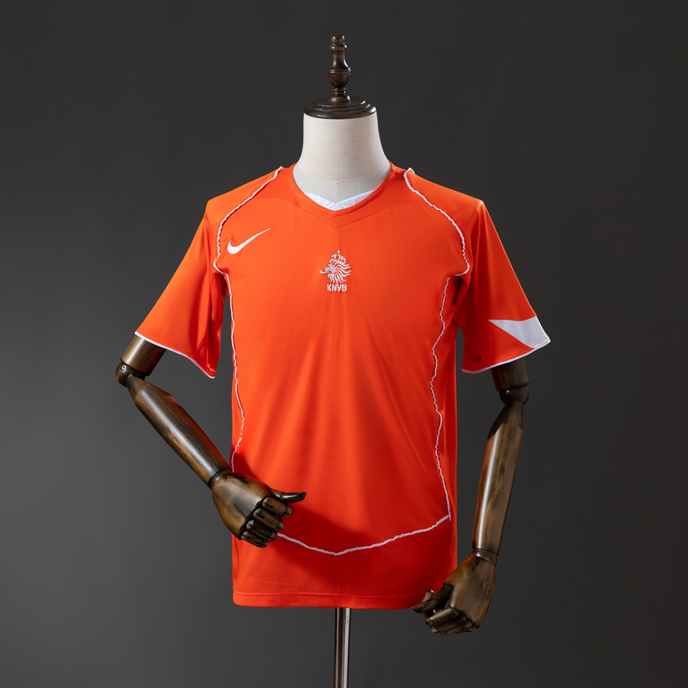 Maillot rétro 2004 Pays-Bas Équipe Nationale Domicile AAA qualité fan