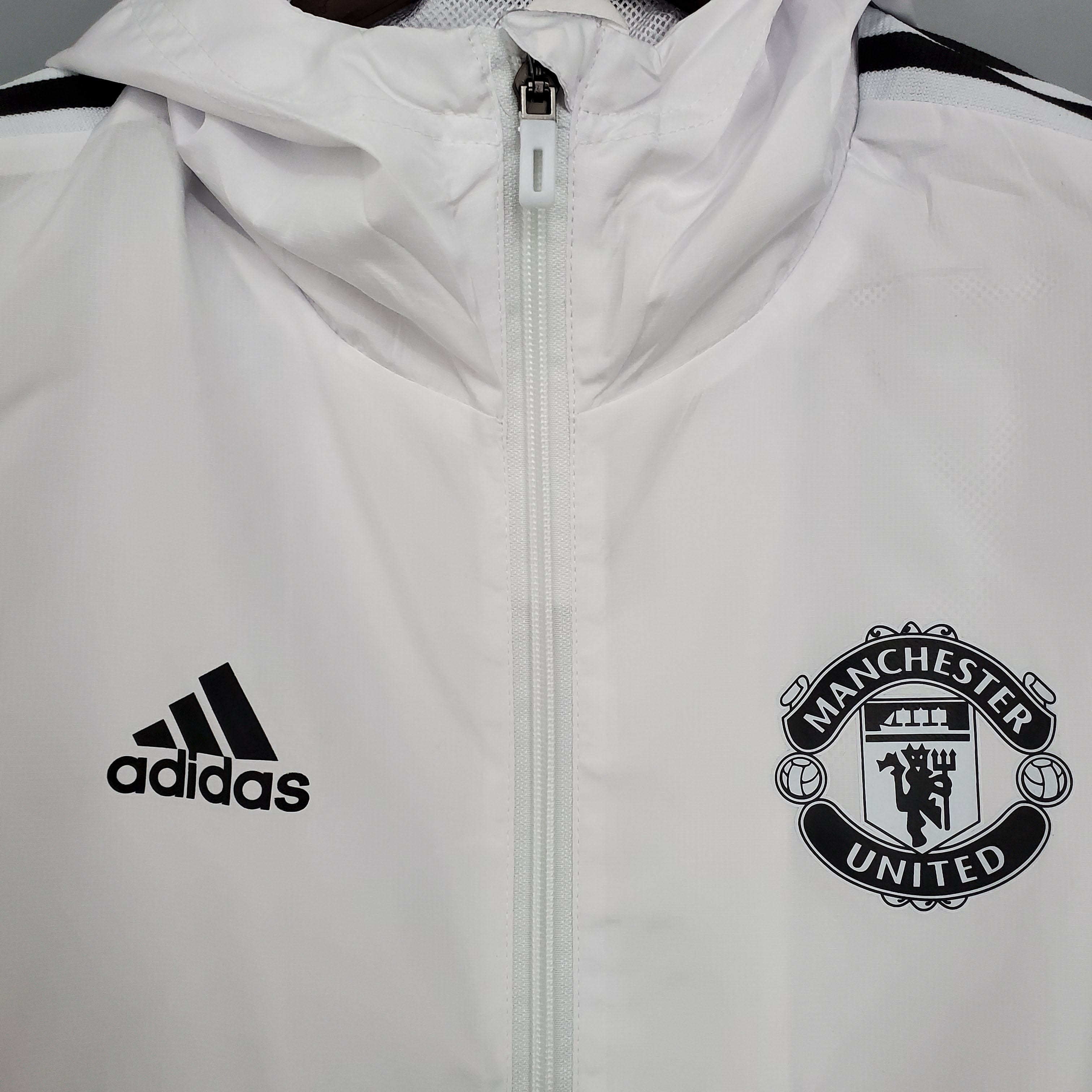 2021/2022 Manchester United Jersey Windbreaker White — view 3