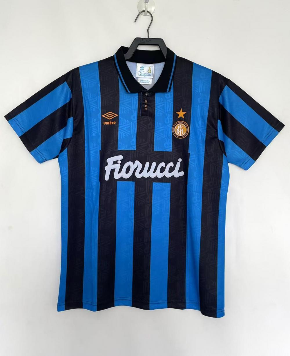 1992-1994 Retro Inter Milan Home Football Jersey AAA fan-grade