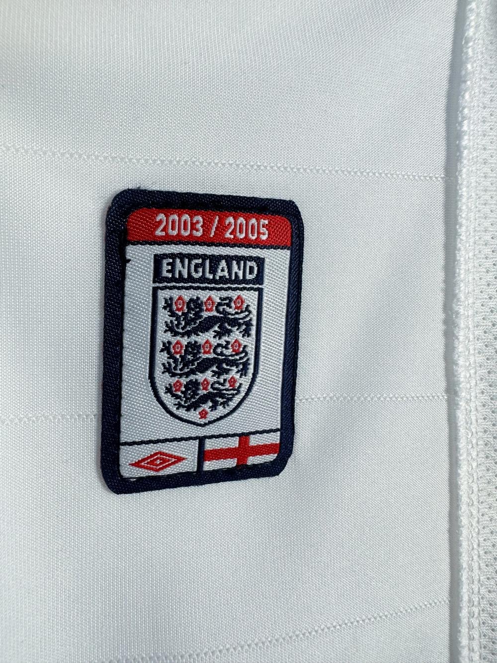 2004 Retro England Home Soccer Jersey AAA fan-grade — view 7