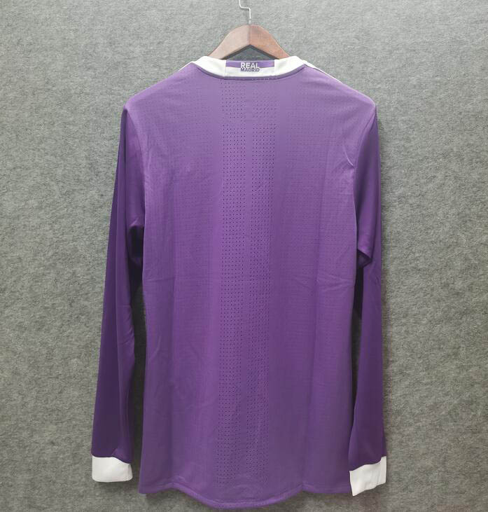 2016/2017 Retro Long Sleeve Real Madrid Away — view 2