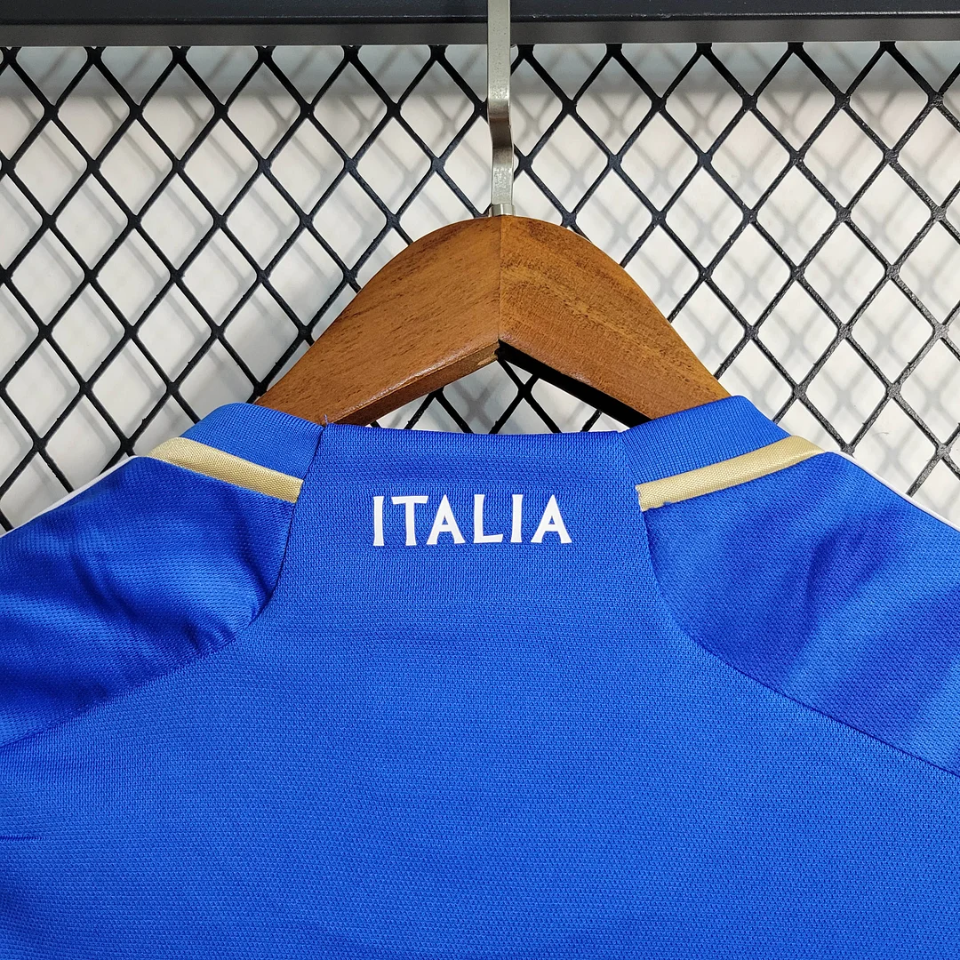 2023 Italy Home Soccer Shirt — view 5