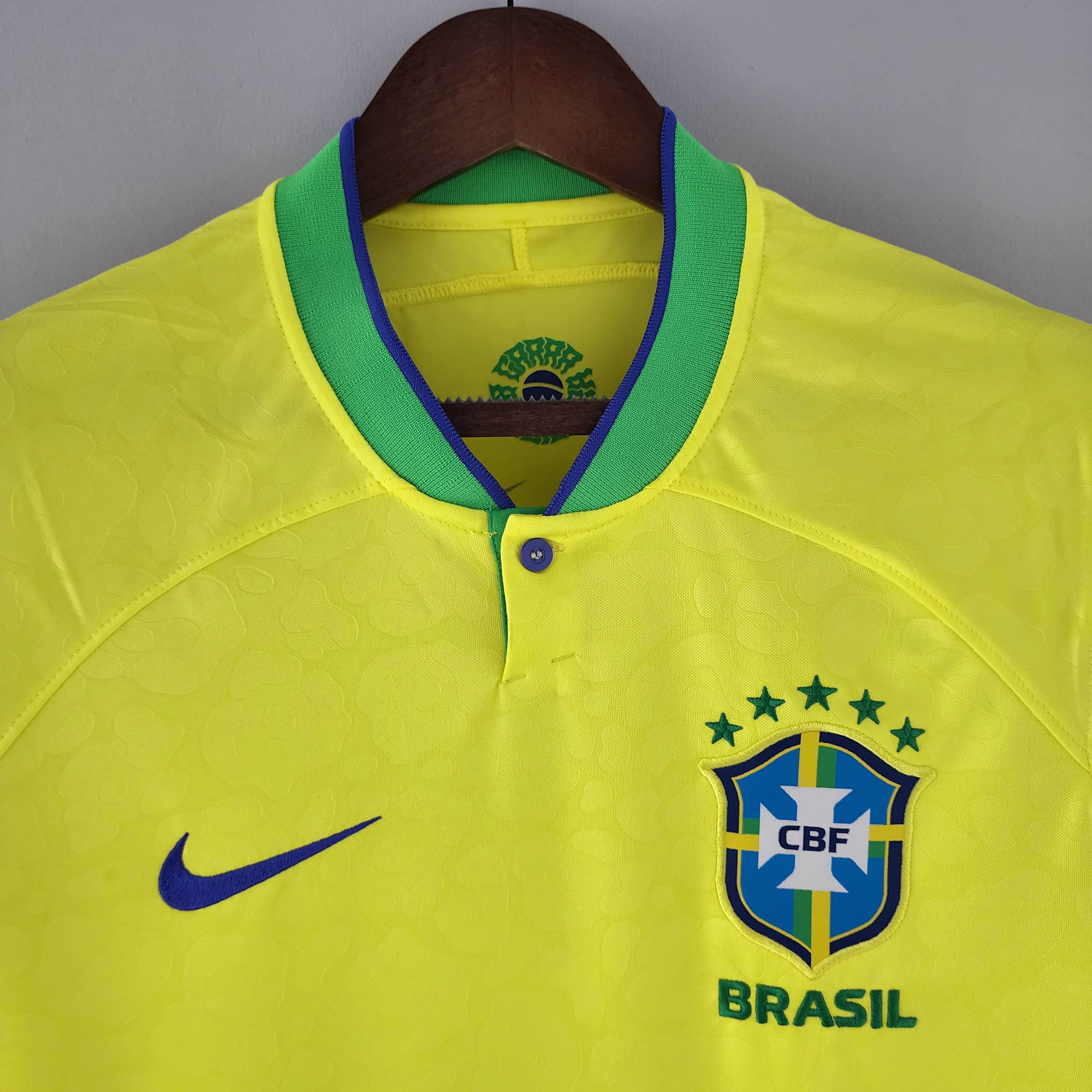2022 World Cup Brazil Home Soccer Jersey — view 3
