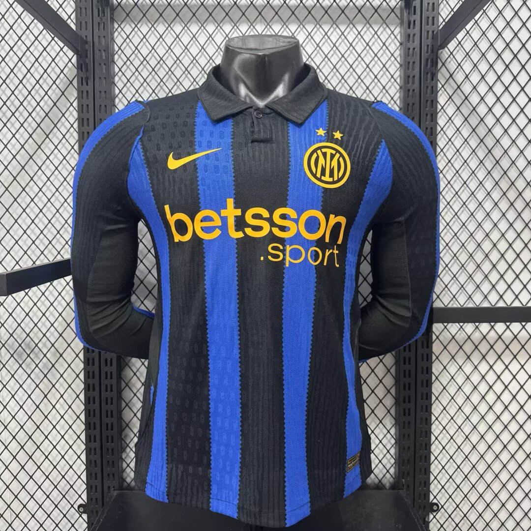 2026/2027 Langarm Spielerversion Inter Mailand Heimtrikot Fußballtrikot 1:1 Thai-Qualität