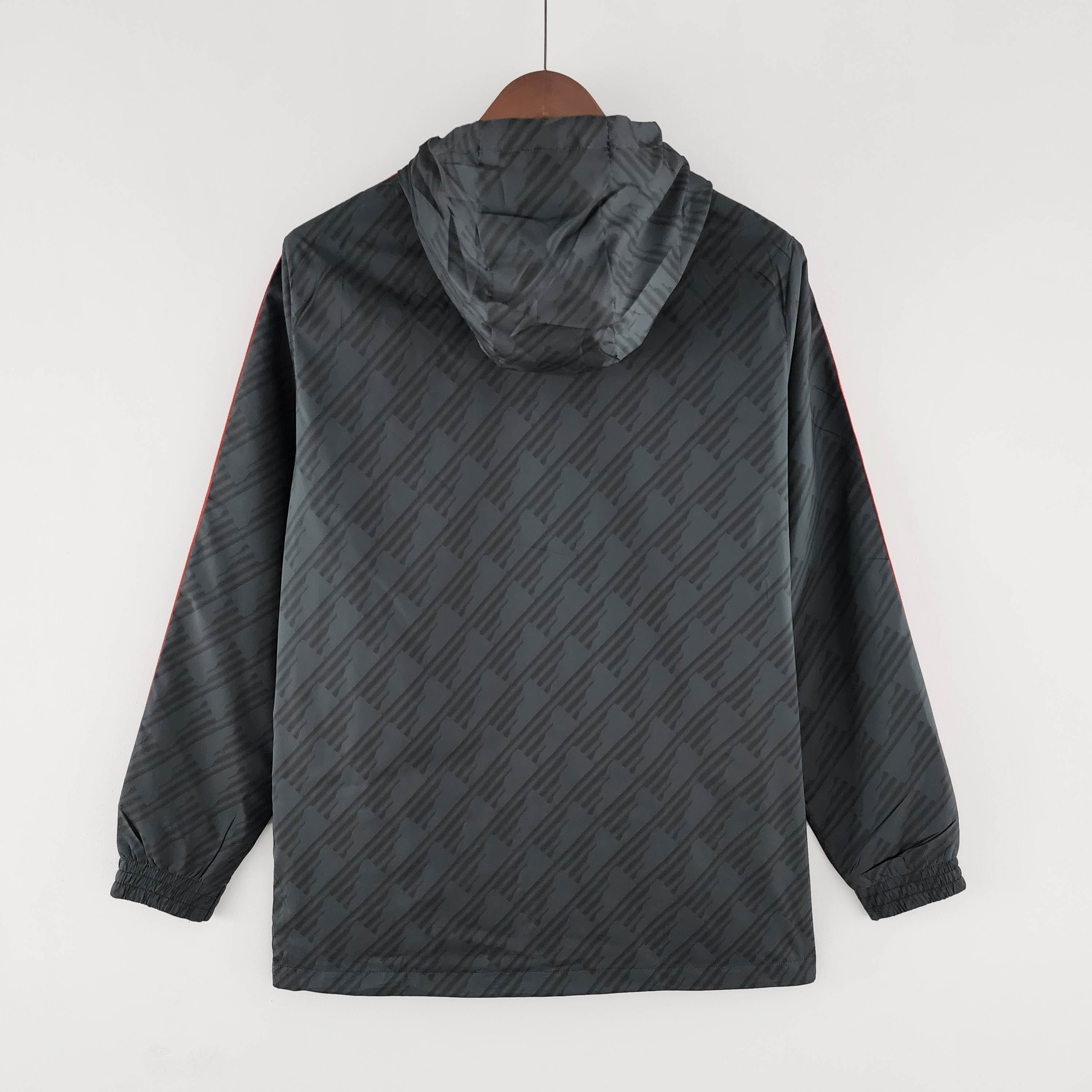 2022/2023 Manchester United Windbreaker Black Red Edge — view 2