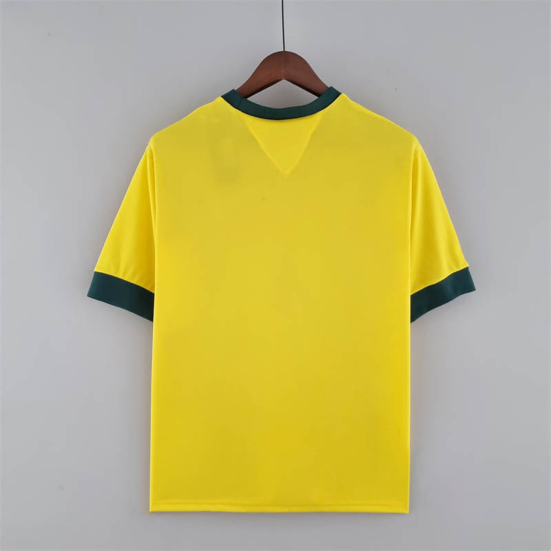 1970 Retro Brazil Home Soccer Jersey — view 2