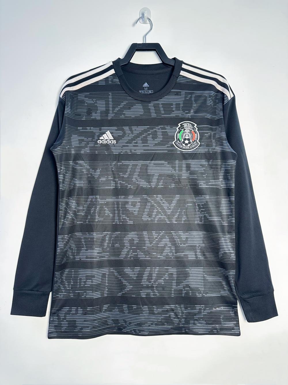 2019 Retro Long Sleeve Mexico Home Soccer Jersey AAA fan-grade — main view