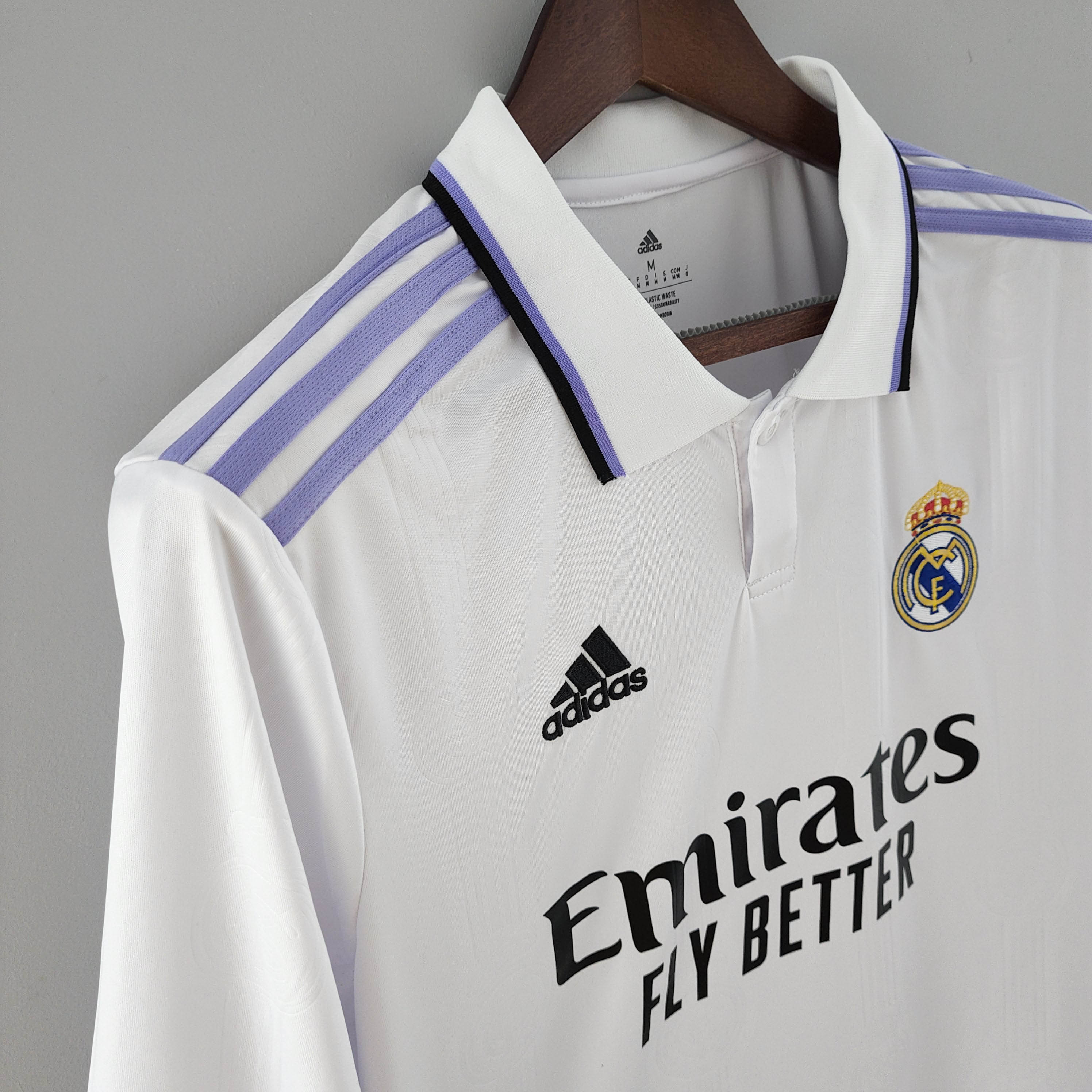 2022/2023 Long Sleeve Real Madrid Home Jersey — view 6