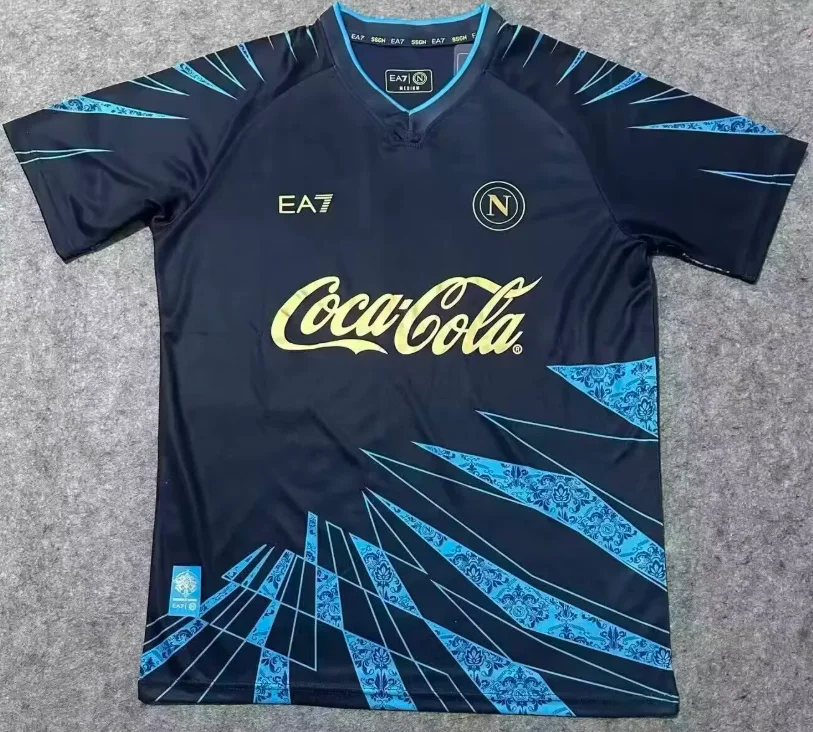 2026/2027 Napoli Pre-Match Training Suit Bleu Maillot de Football Qualité Thaï 1:1