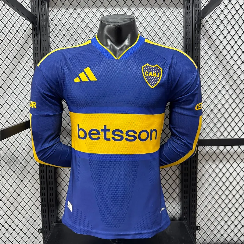 2026/2027 Long Sleeves Player Version Boca Juniors Home Football Jersey 1:1 Thai Quality