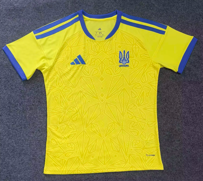 Maillot de Football Domicile Équipe Nationale d'Ukraine 2026 Qualité Thaï