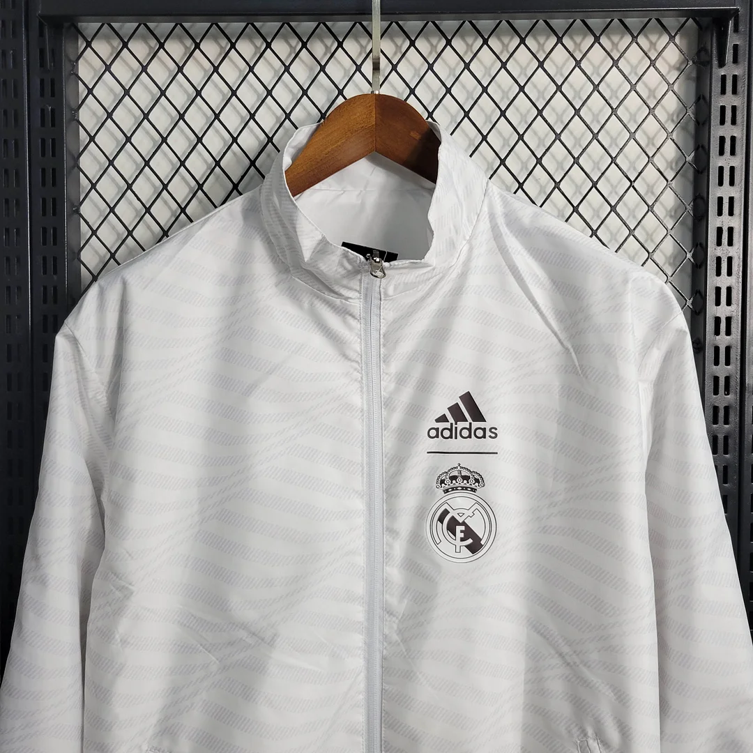 2023/2024 Real Madrid Wendbare Windjacke Weiß — view 8