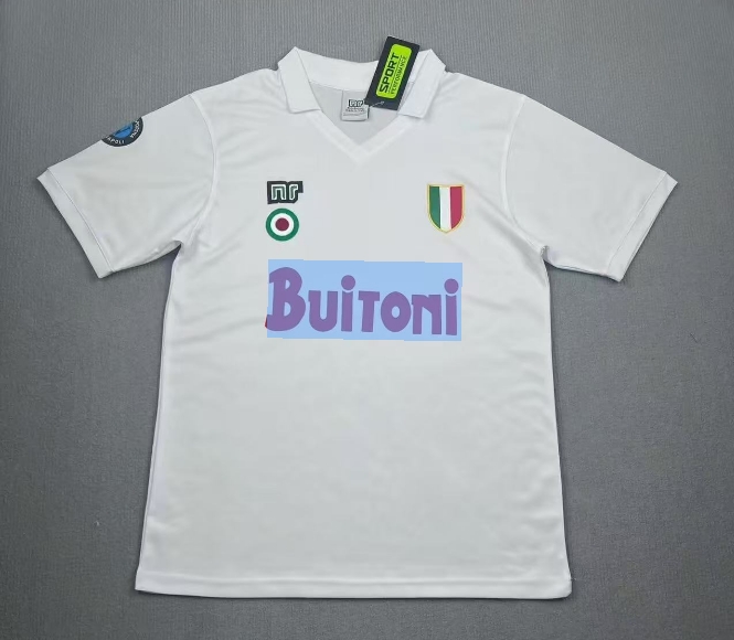 1987/1988 Retro Camiseta Visitante Napoli Calidad Tailandesa