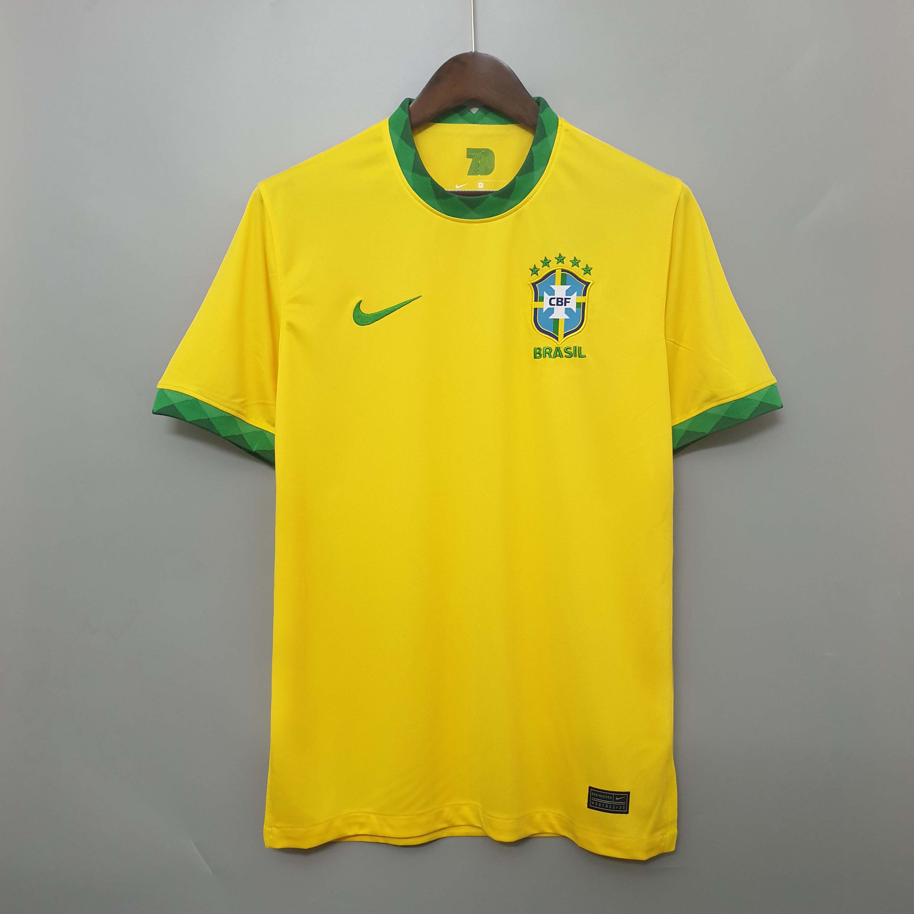 2020 Retro Brazil Home Football Shirt AAA fan-grade — view 3