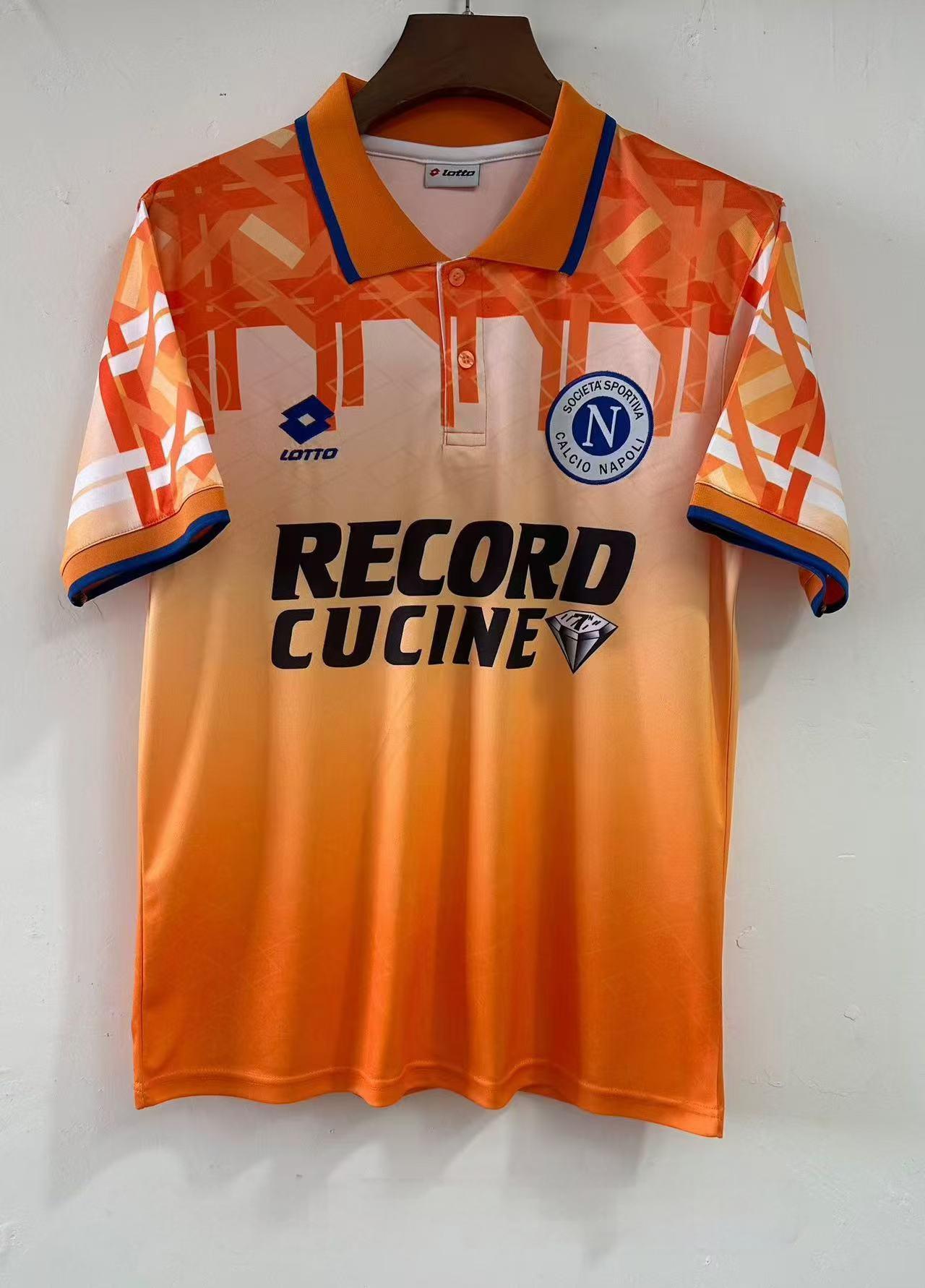 1994/1995 Retro Napoli Camiseta Visitante Fútbol Calidad Tailandesa