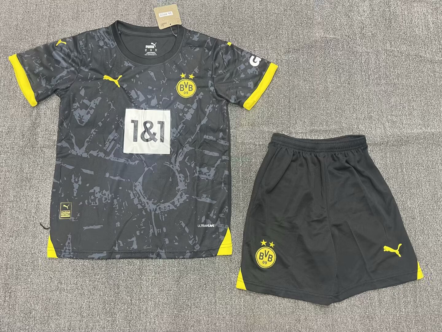 2023/2024 도르트문트 어웨이 축구 셔츠 태국 퀄리티 키즈 사이즈