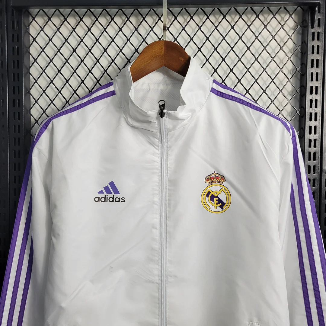 2023/2024 Real Madrid Wendbare Windjacke Weiß — view 4