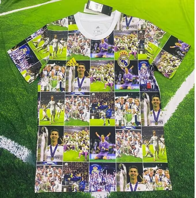 2025/2026 Real Madrid Ronaldo Champion Edition Football Jersey AAA fan-grade