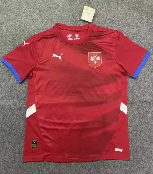 Camisa Sérvia Seleção Casa 2024 Futebol Qualidade Tailandesa