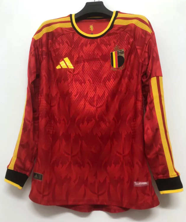 2026 Long Sleeve Belgium National Team Home Football Shirt AAA fan-grade
