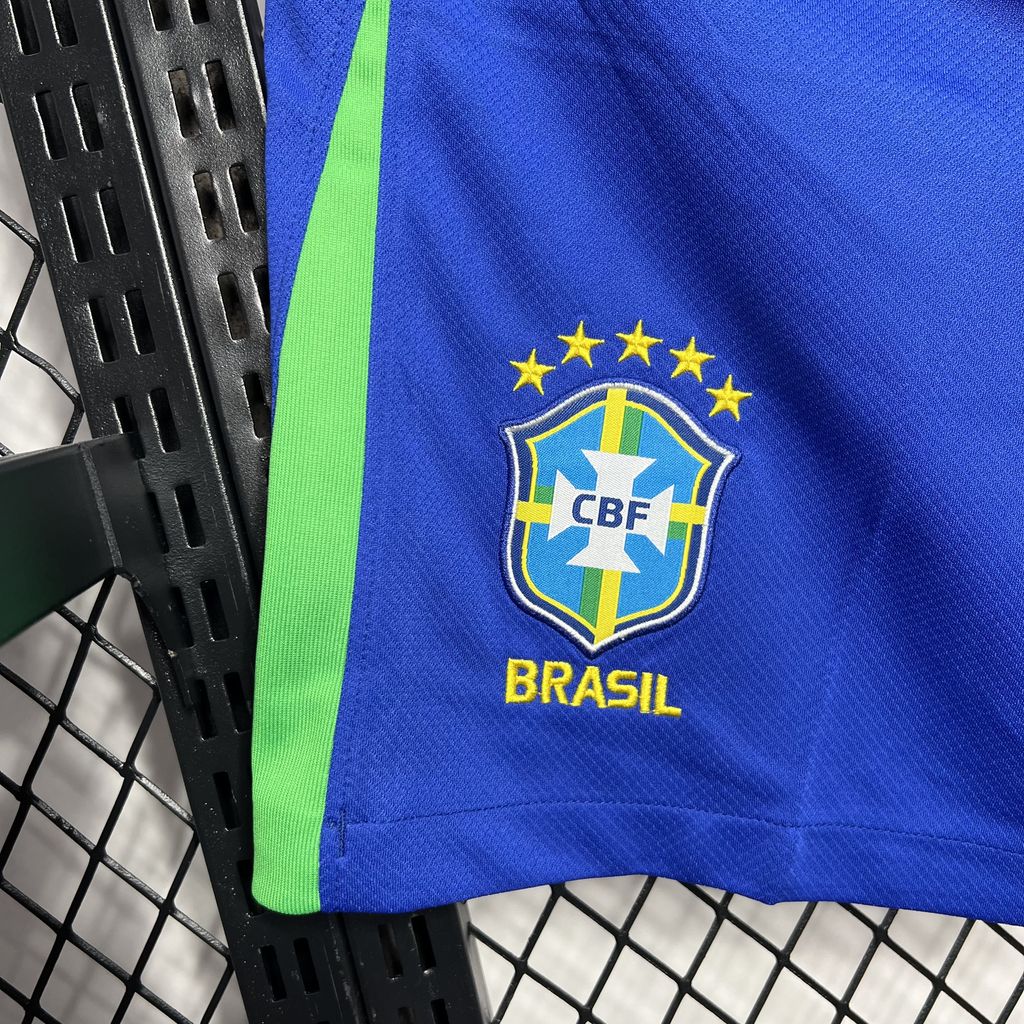 2024-2025 Brazil Home Shorts — view 3