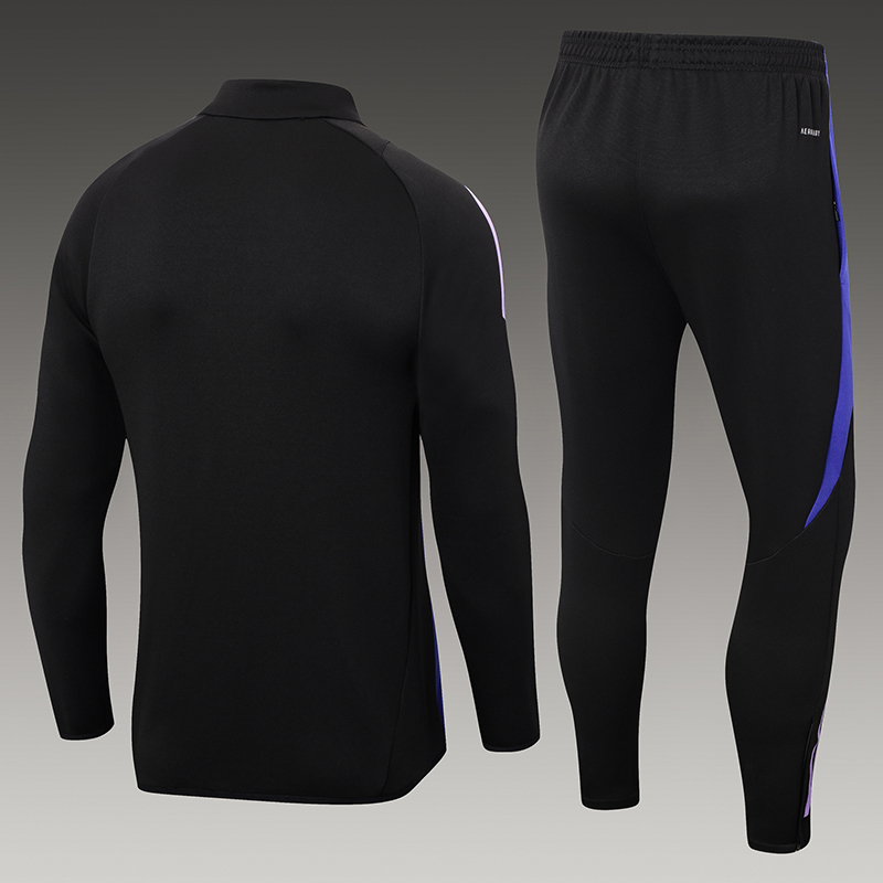 2024/2025 Germany Half-Pull Training Suit Black Jersey Set — view 2