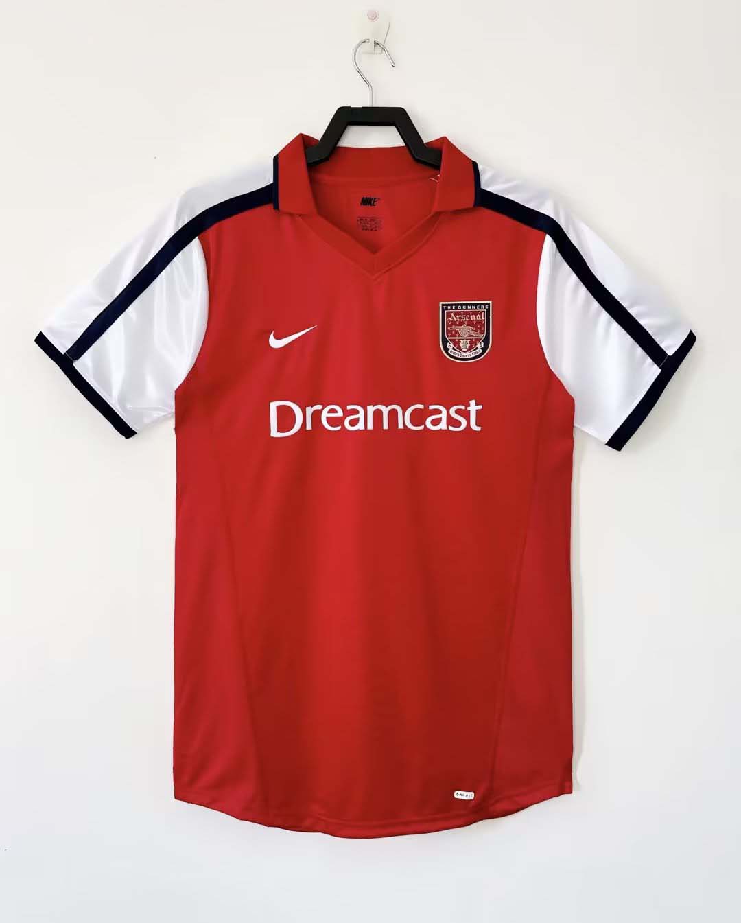 Camisa de Futebol Retro Arsenal Home 2001/2002 Qualidade Tailandesa